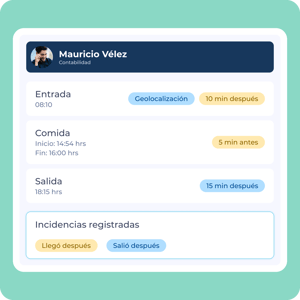 Reloj checador - 9